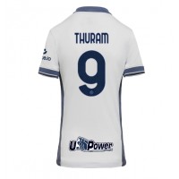 Camiseta Inter Milan Marcus Thuram #9 Segunda Equipación Replica 2024-25 para mujer mangas cortas